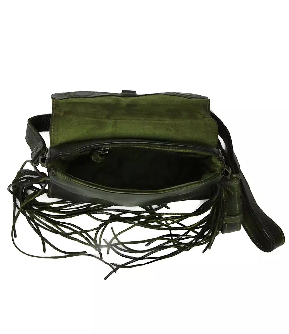 Hidden Crossbody Bag - Moss Dip Dye