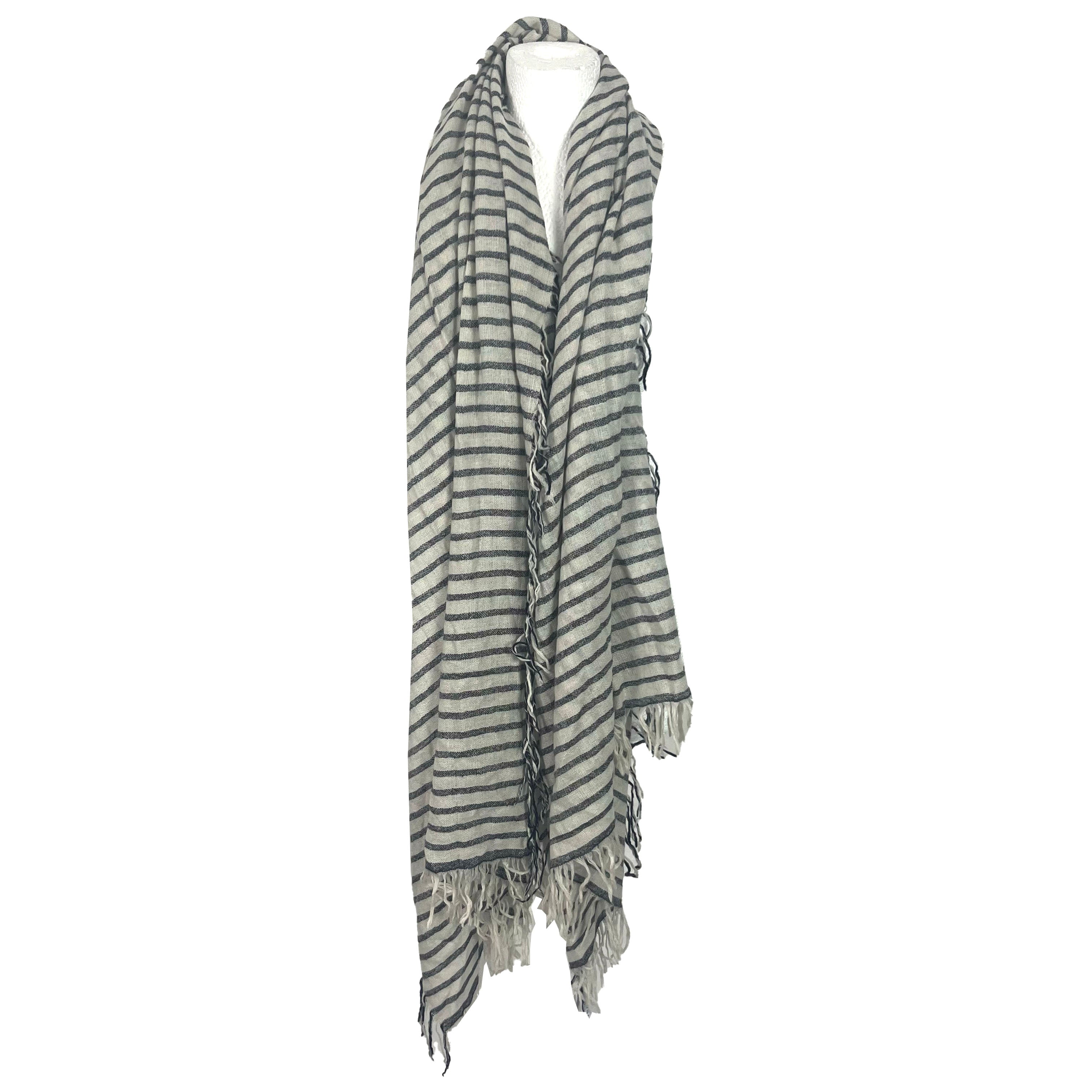 Isabel Marant Etoile New Stripe Wool & Cashmere Ayet Scarf