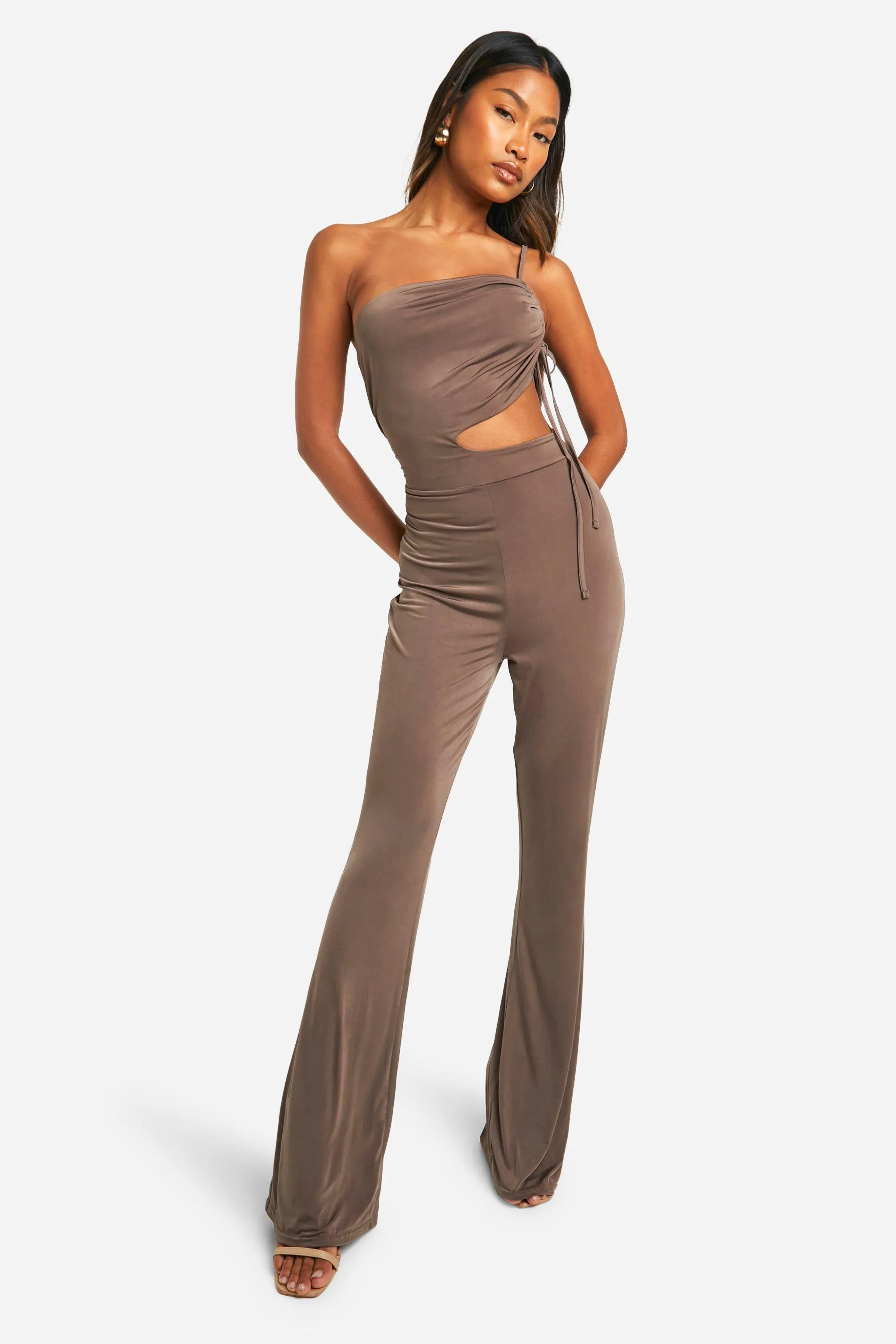 Jumpsuits | Cut Out Wide Leg Jumpsuit | boohoo