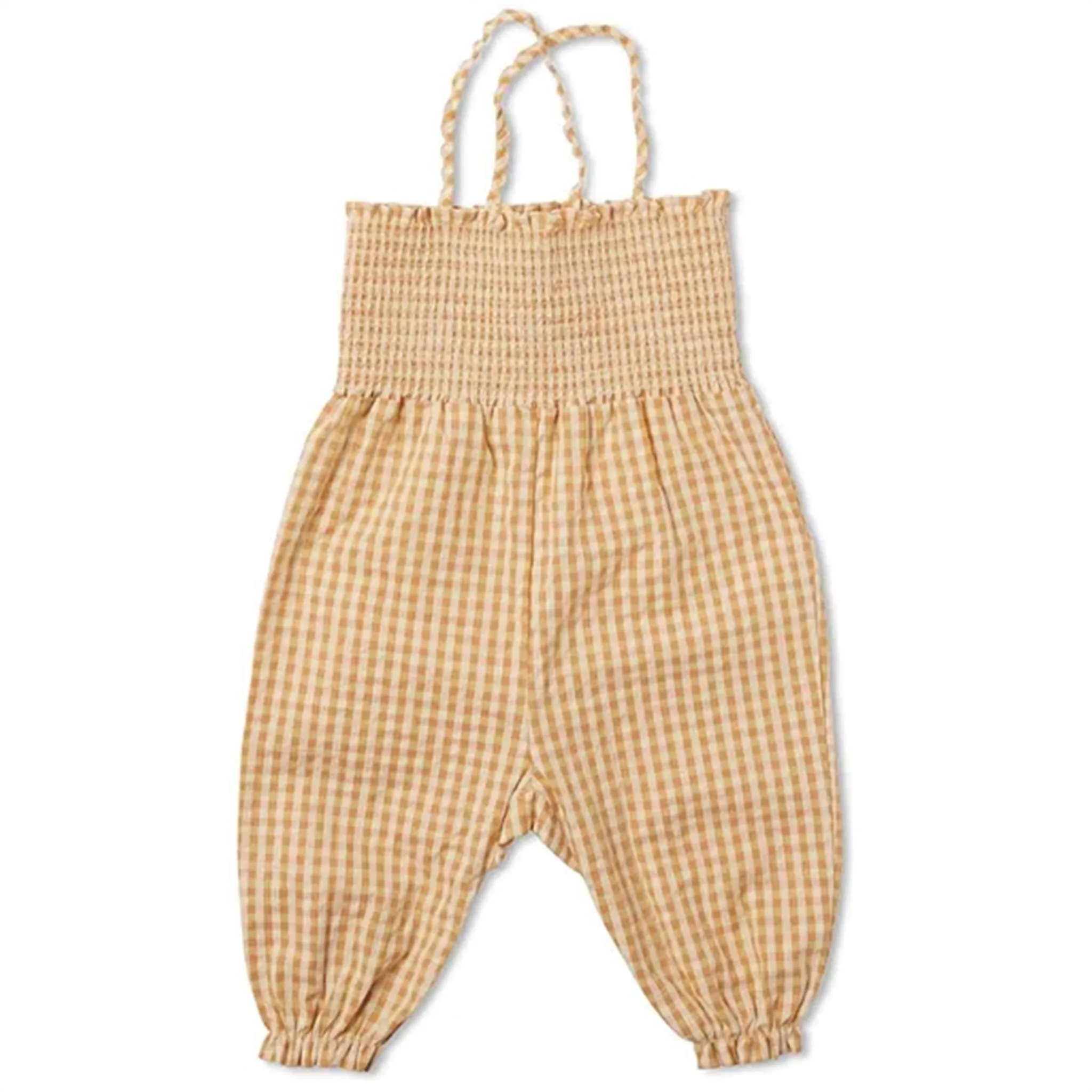 Konges Sljd Toffee Check Birch Jumpsuit