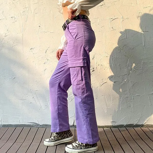 Lavender Cargo Pants