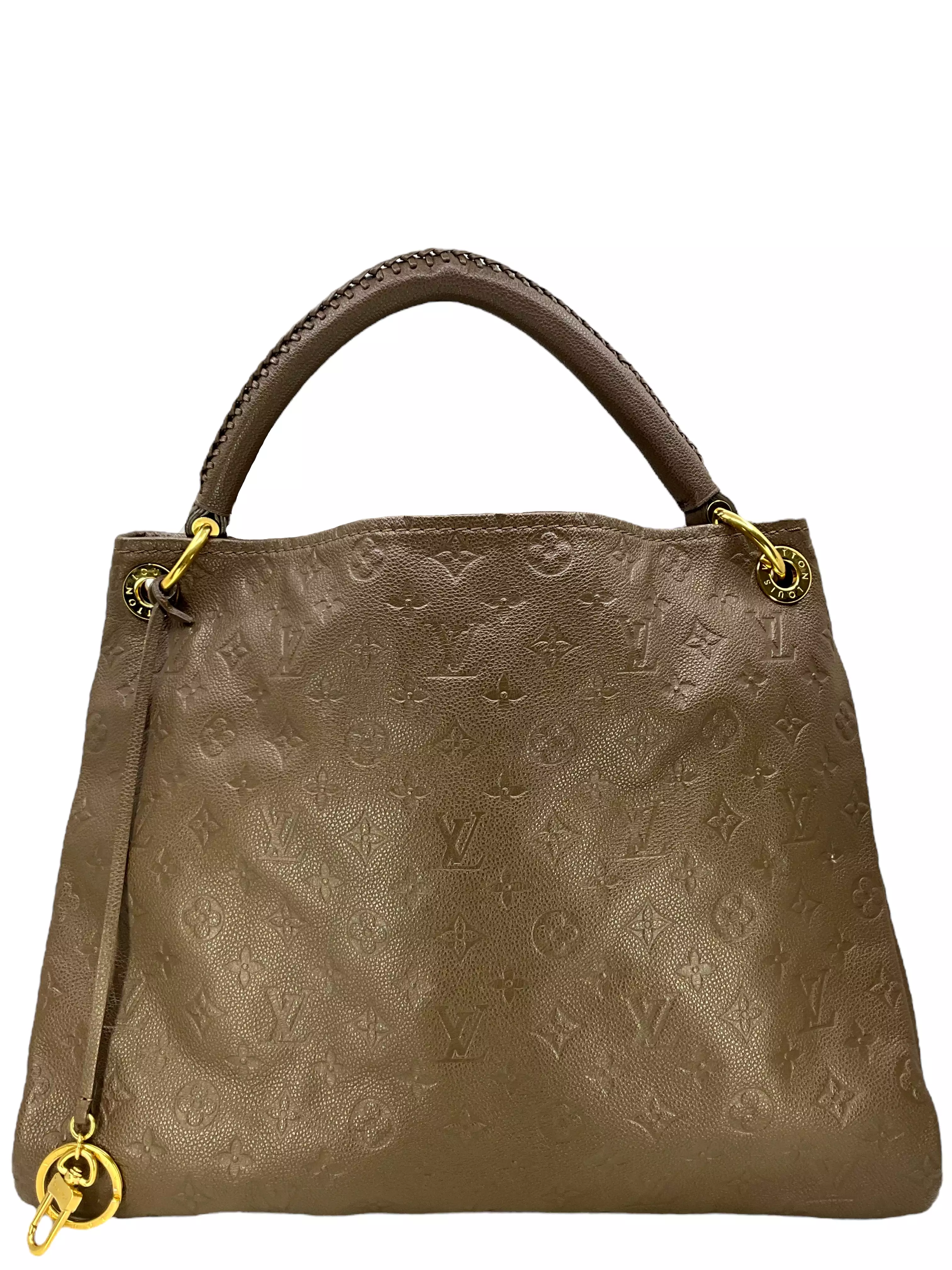 Louis Vuitton Artsy Brown Leather Monogram Handbag