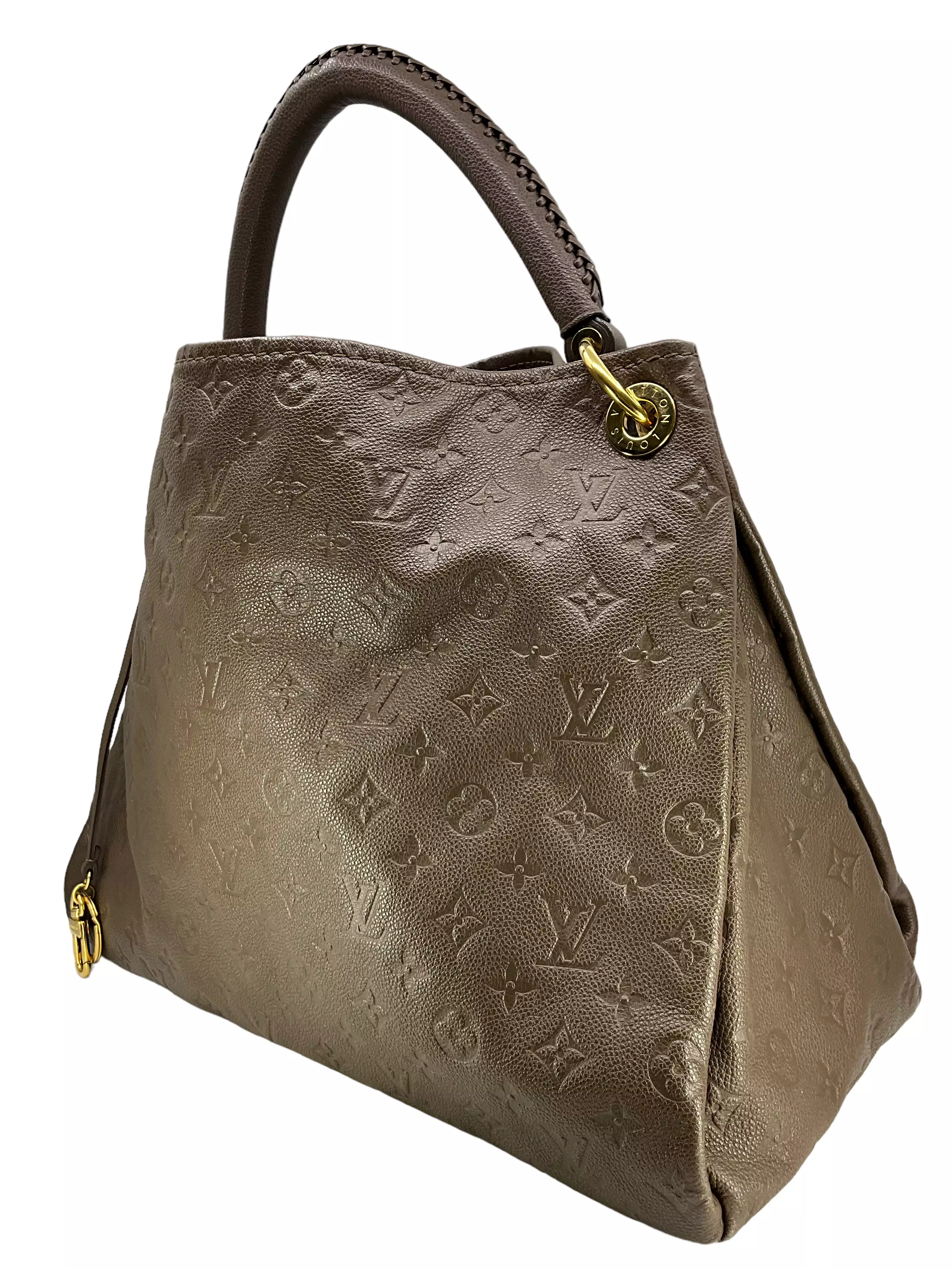 Louis Vuitton Artsy Brown Leather Monogram Handbag