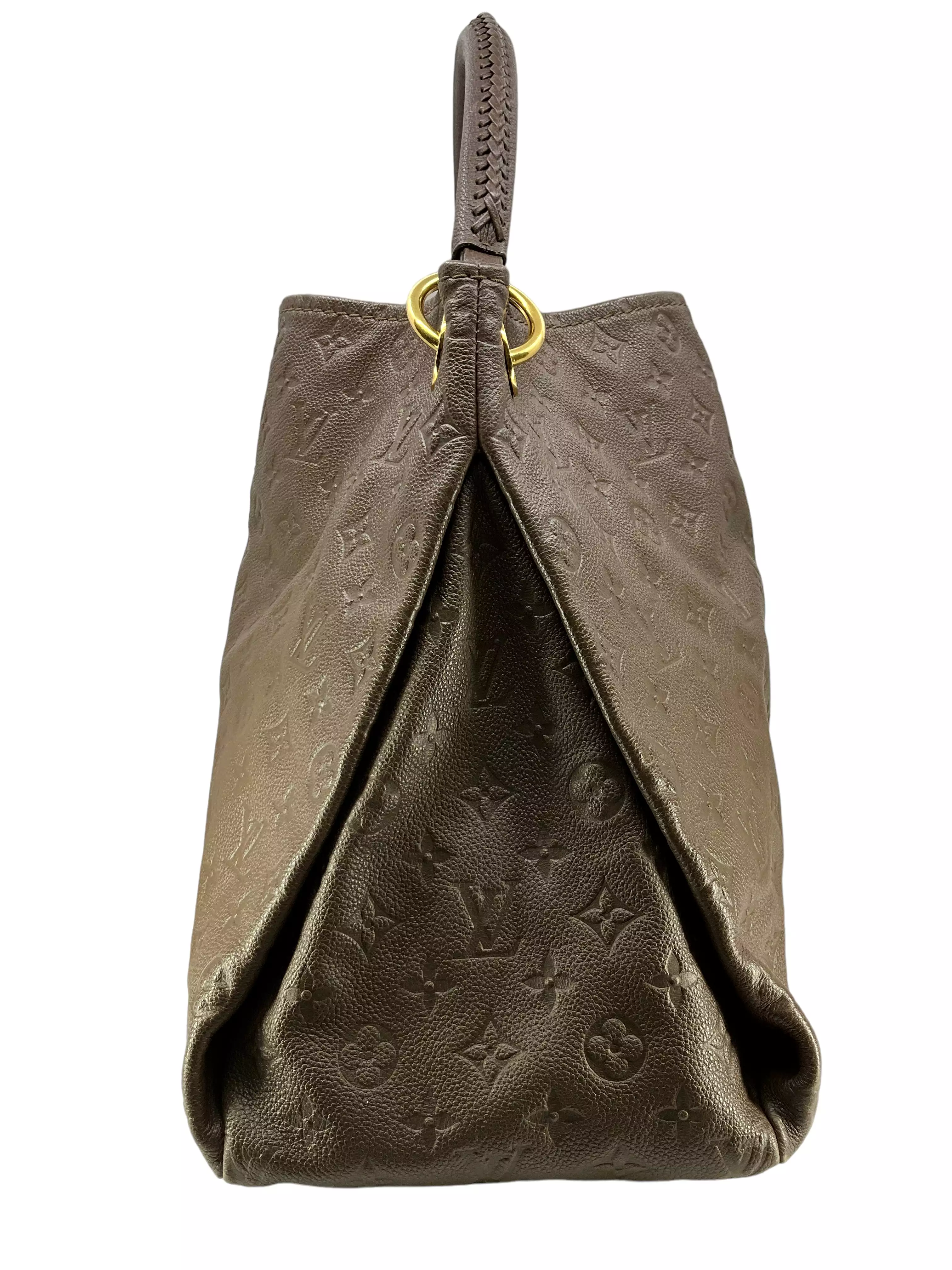 Louis Vuitton Artsy Brown Leather Monogram Handbag