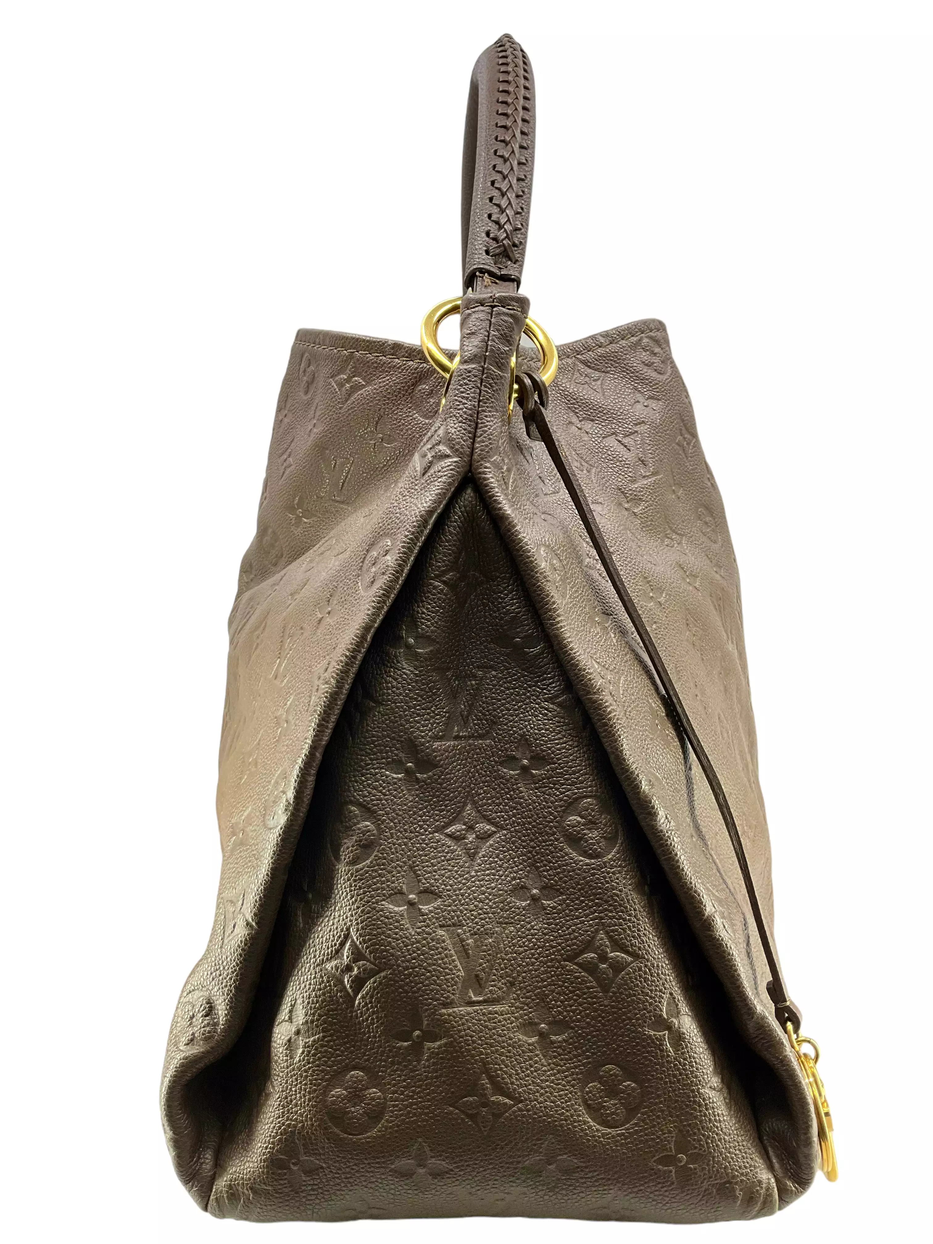 Louis Vuitton Artsy Brown Leather Monogram Handbag