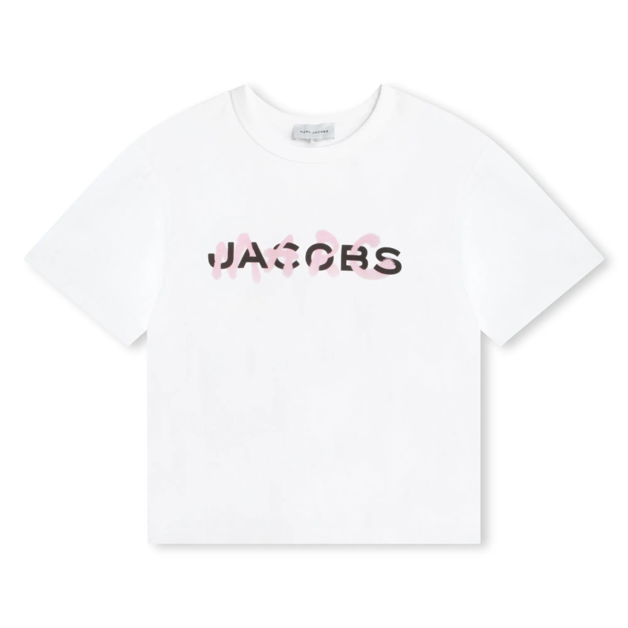 Marc Jacobs T-Shirt Double Logo Pink White