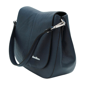 Marco Moreo Navy Leather Saddle Bag 1816