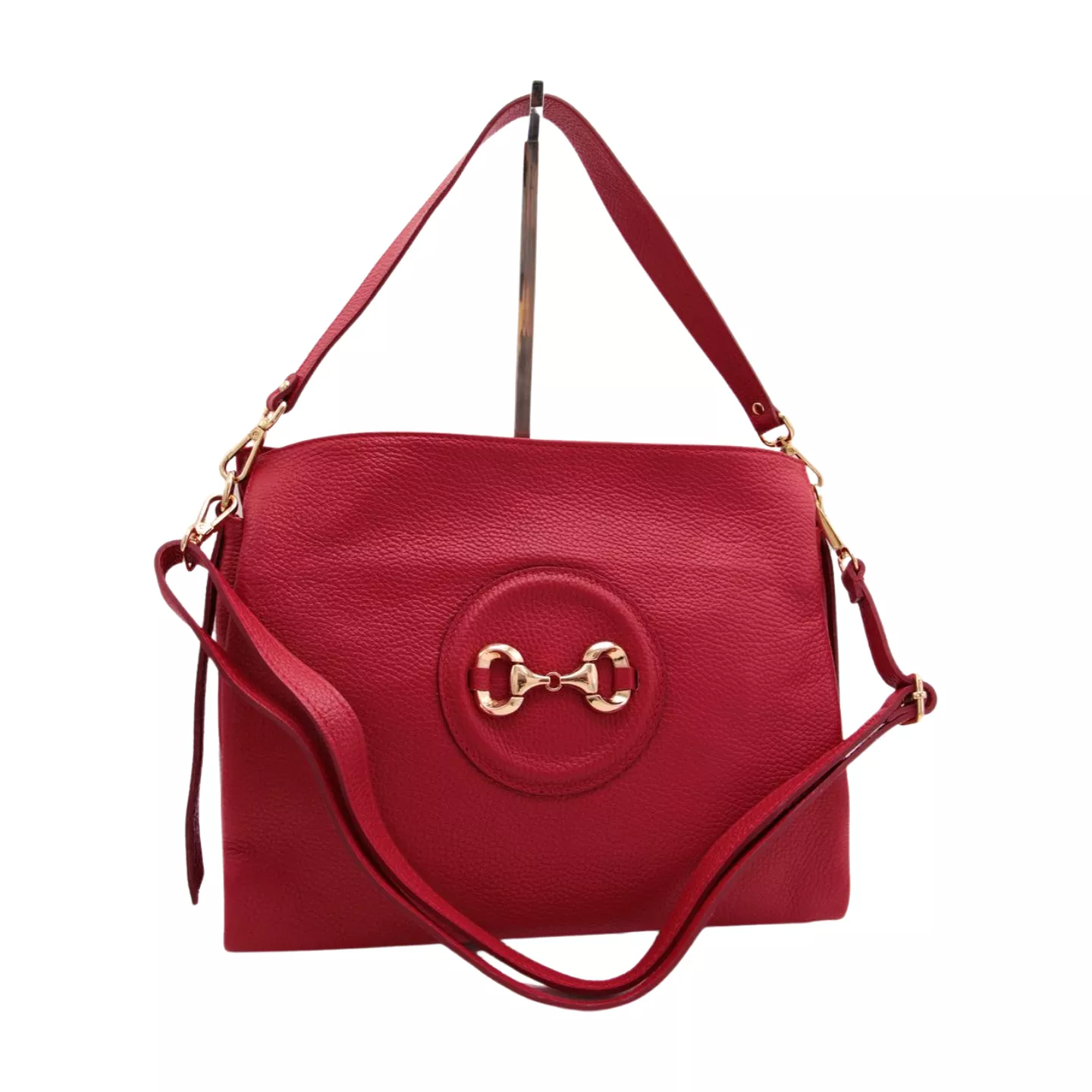 MARCO MOREO  Red Leather Shoulder  Bag