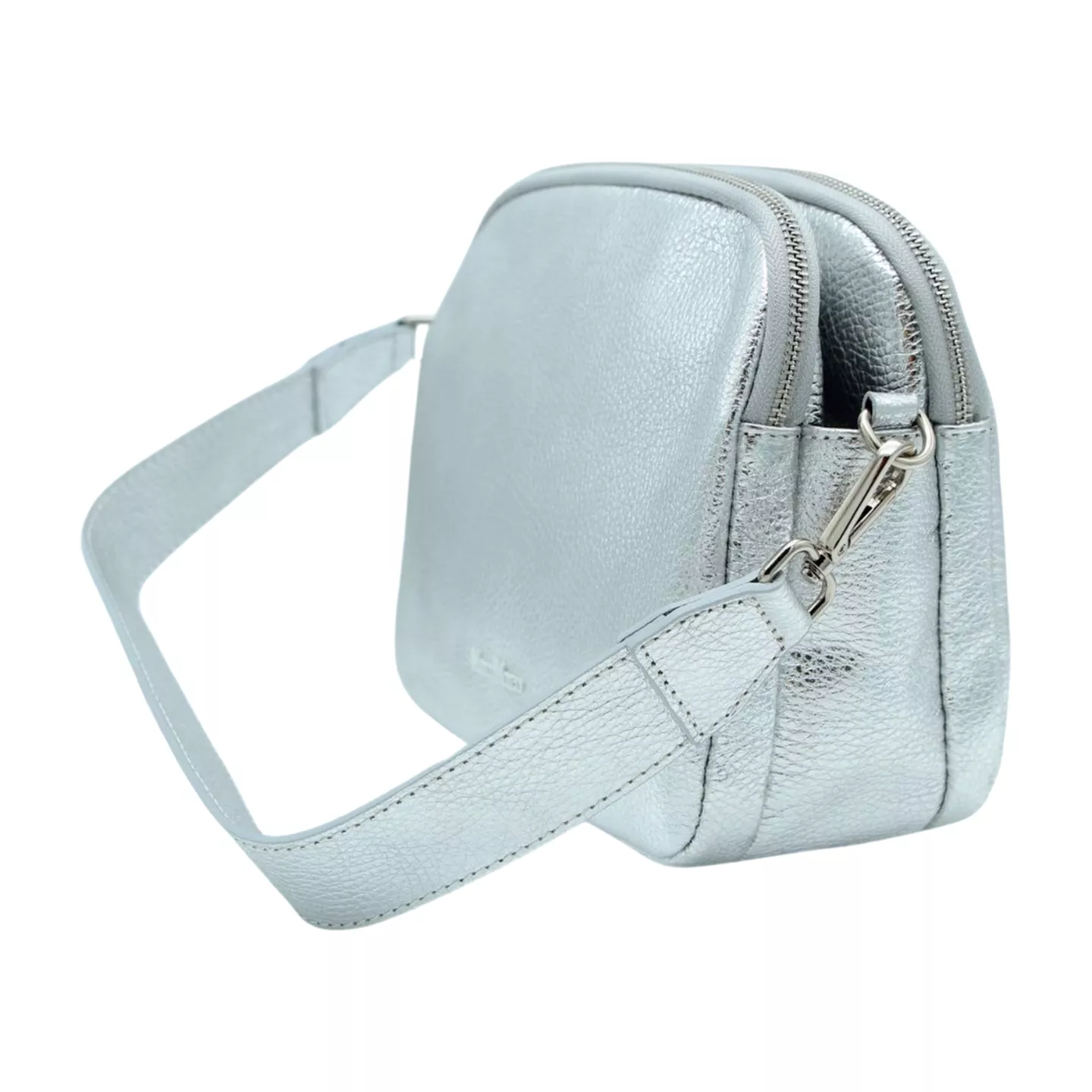 MARCO MOREO White Double Zip Crossbody Bag