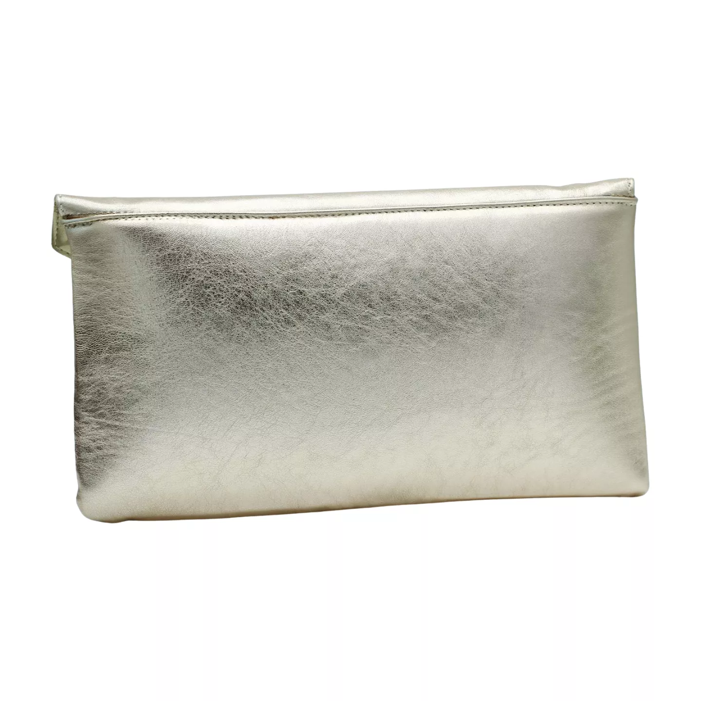 MARIAN Gold Leather Envelope Clutch