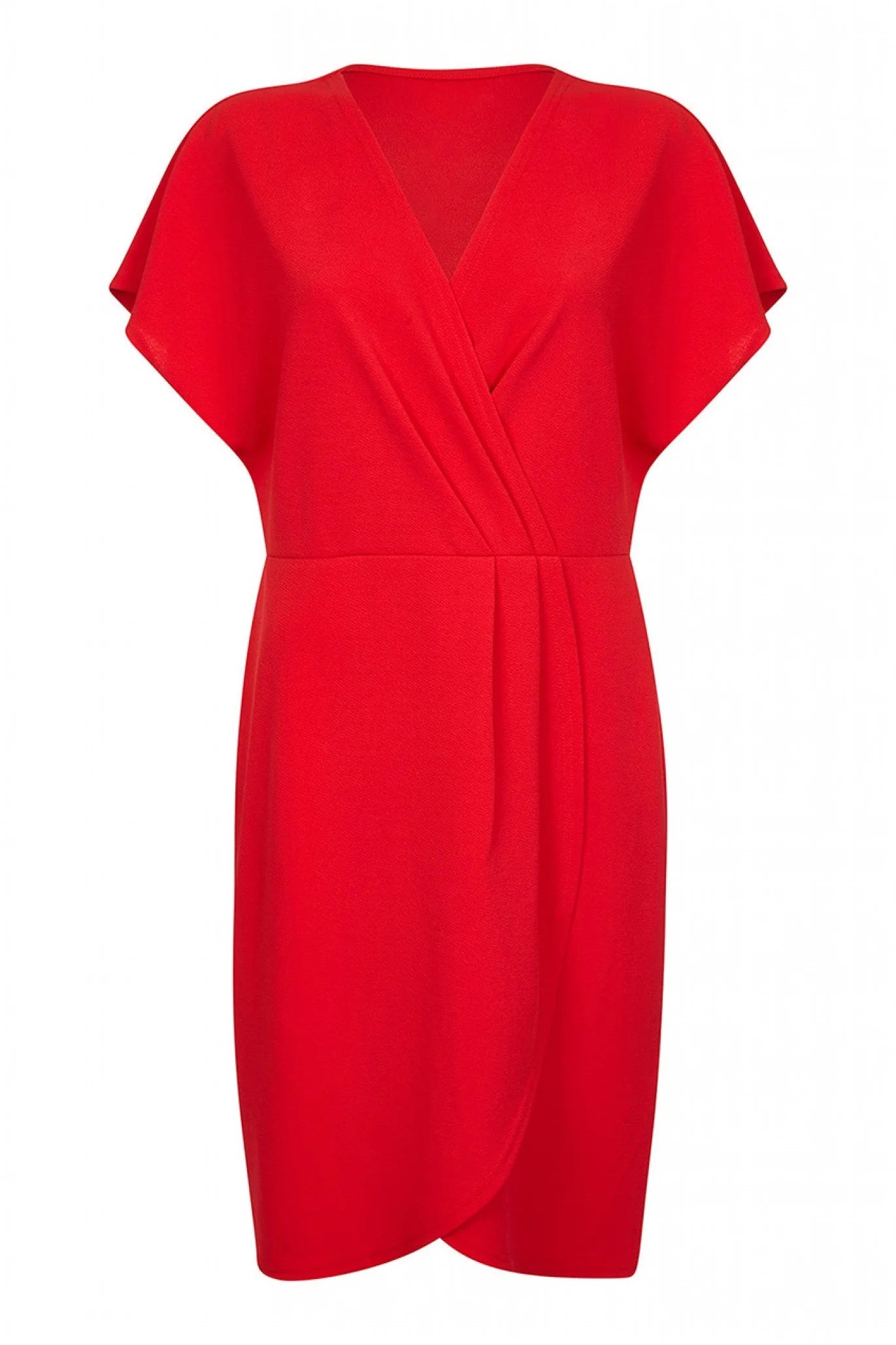 Mela London Red Wrap Front Dress