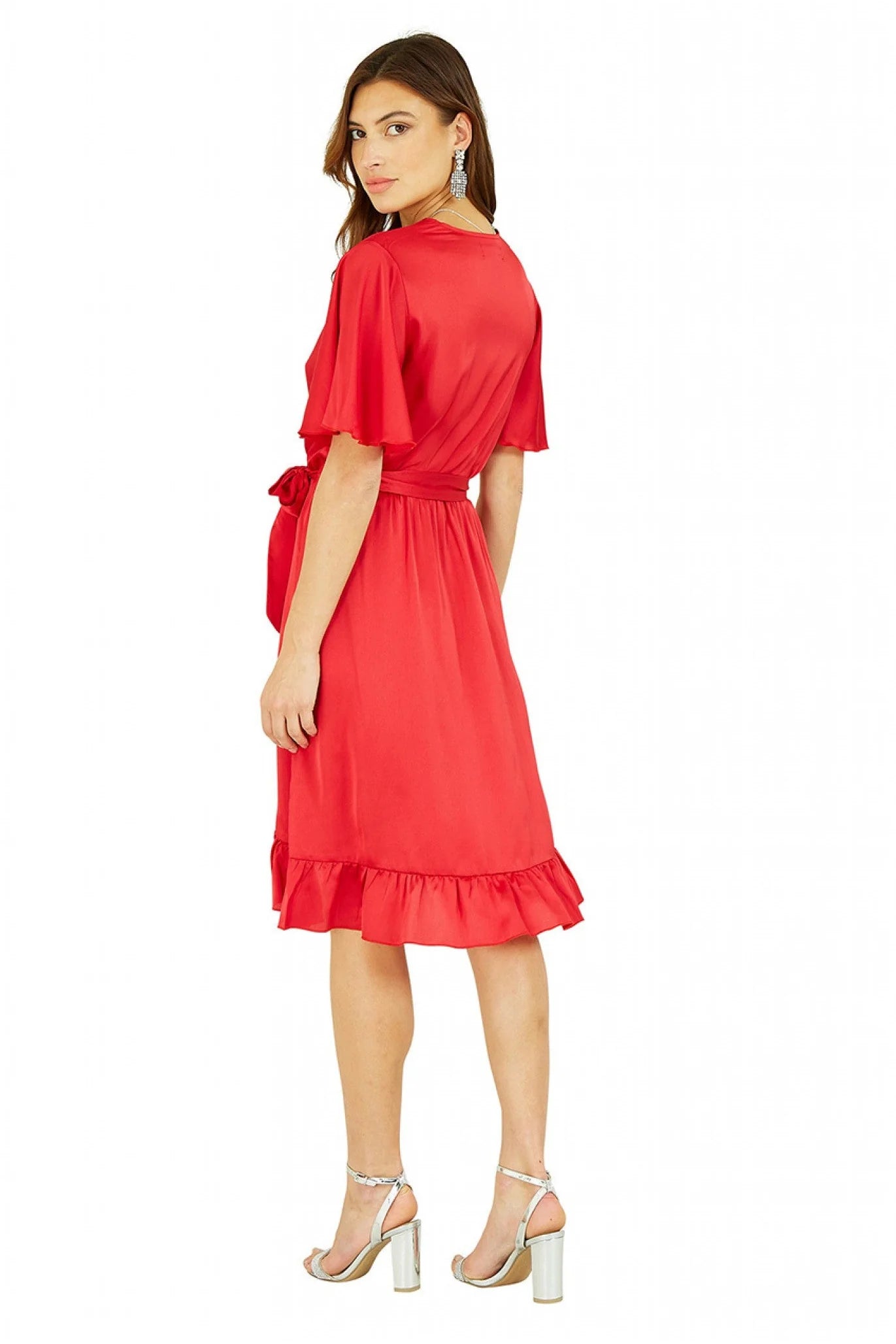 Mela London Satin Wrap Dress