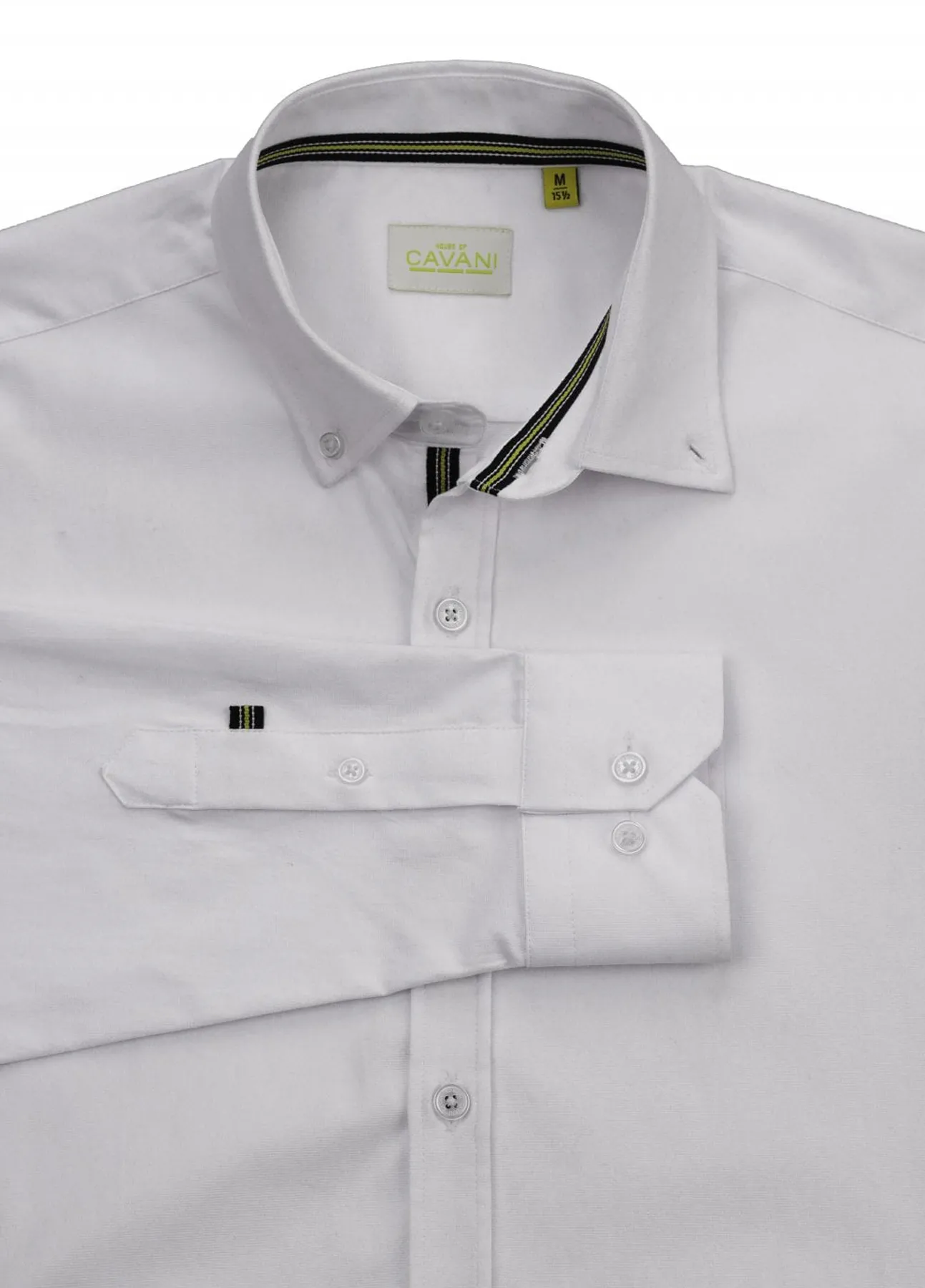 Men’s Cavani Tessa Relaxed Fit White Cotton Shirt