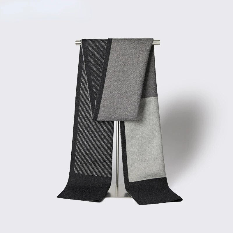 Men's Scarf High Quality Wool Scarf Men Autumn Winter Cashmere Muffler Luxury Chrimas Gift Male