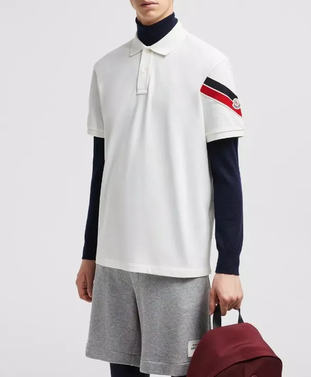 MONCLER  |Tricolor Trim T-shirt