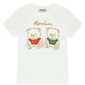 Moschino T-Shirt Logo Twins White