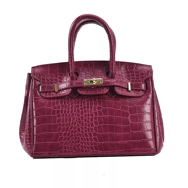 New Fashion Style High Quality Small Square Portable Crossbody PU Leather Crocodile Pattern Tote Handbag S4455734