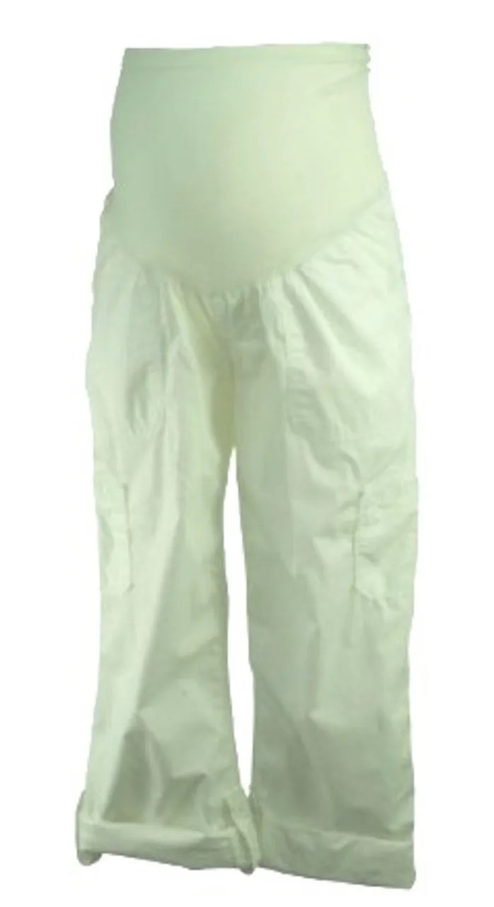 *New* White Motherhood Maternity Adjustable Cargo Maternity Pants (Size Medium)