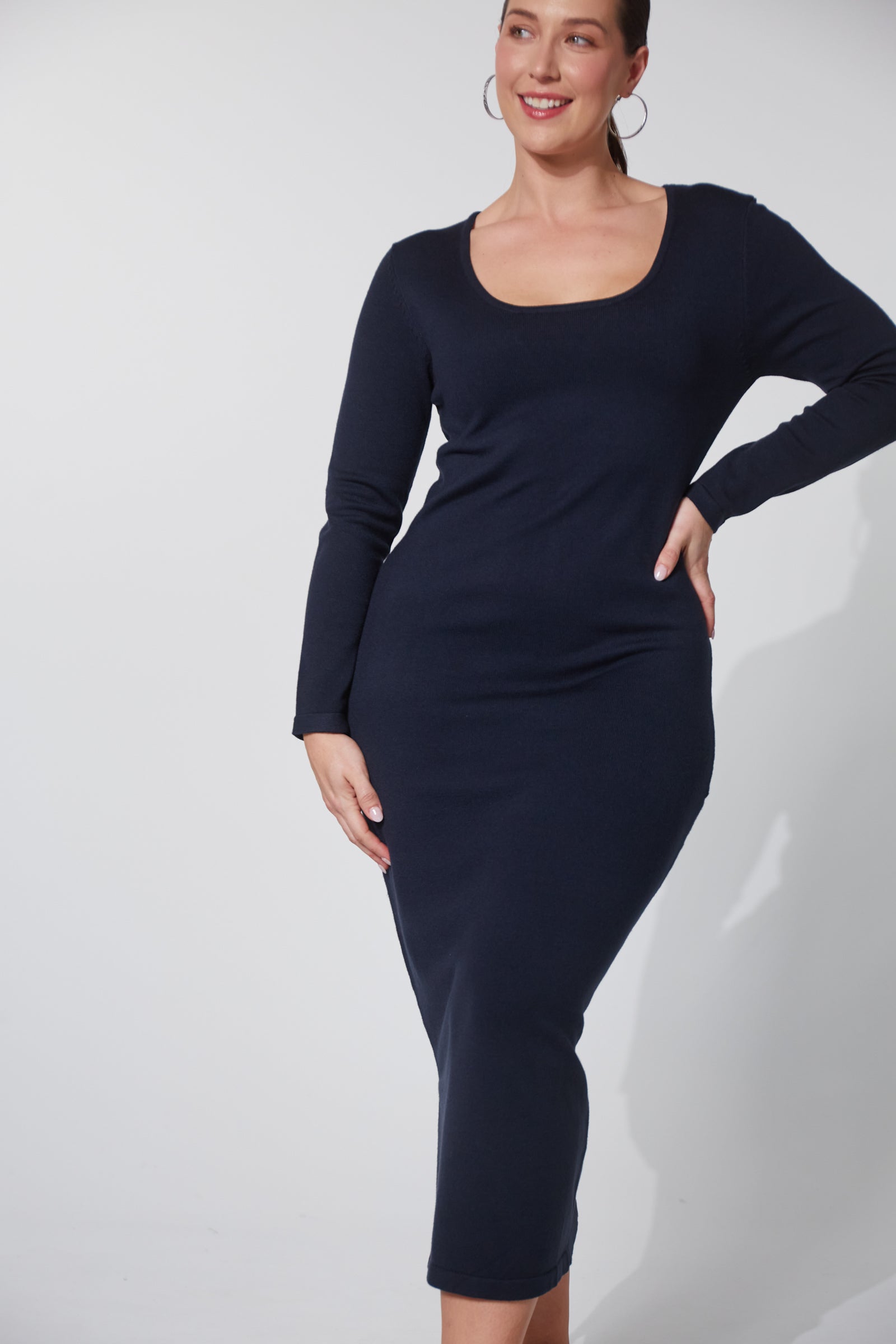 Nikolai Knit Dress - Midnight Navy