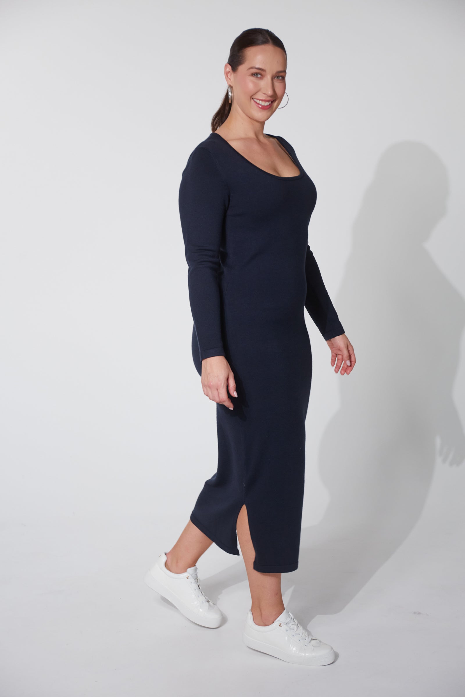 Nikolai Knit Dress - Midnight Navy