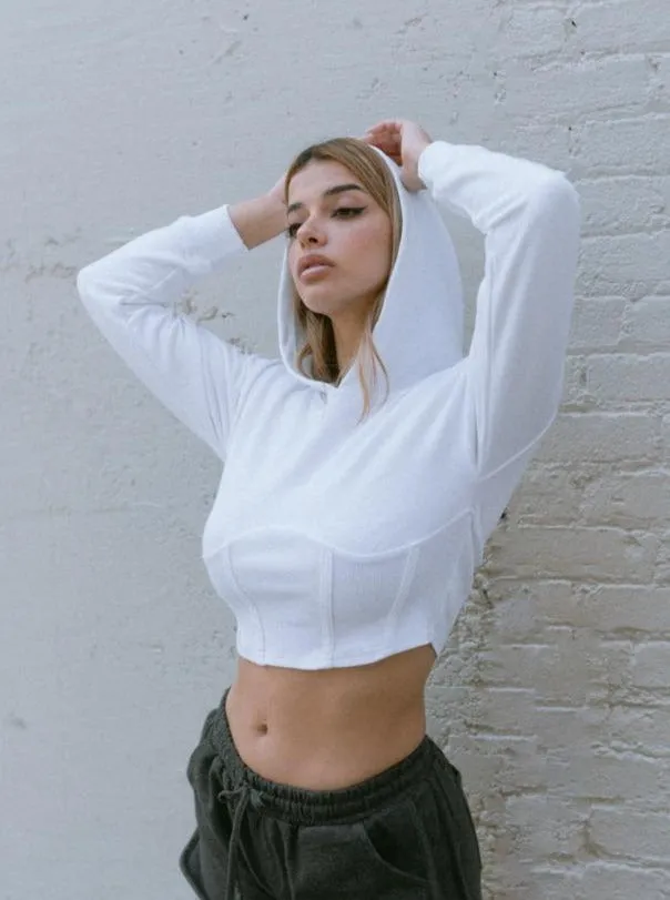 Noelle Cropped Hoodie