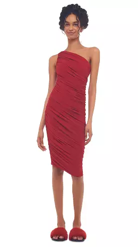 NORMA KAMALI DIANA DRESS - RED