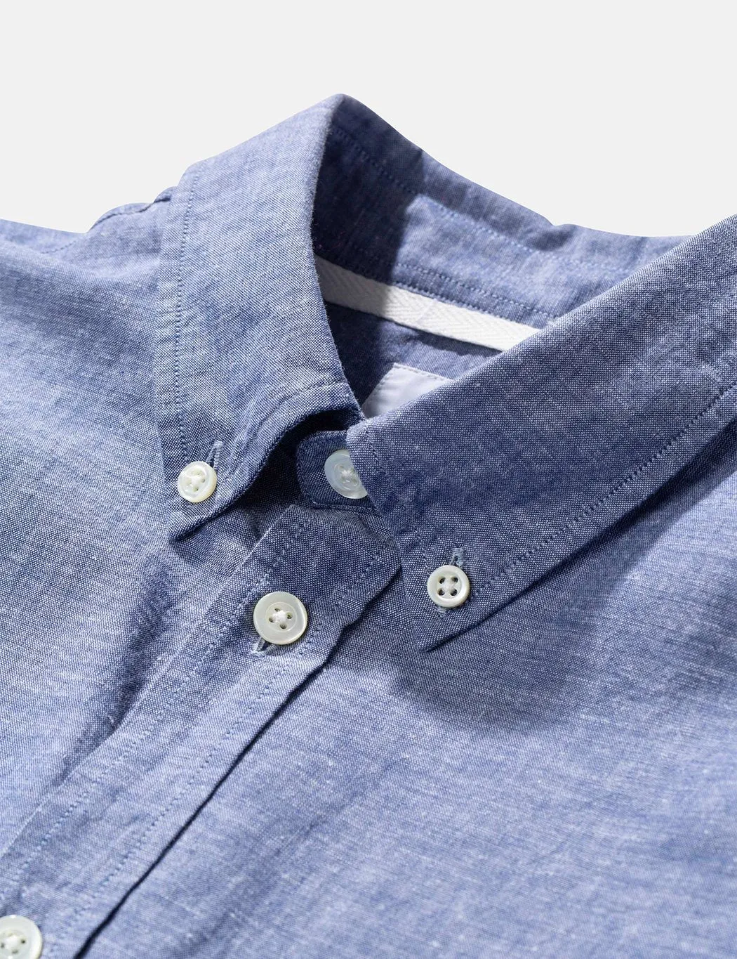 Norse Projects Osvald Cotton Linen Shirt (Button Down) - Twilight Blue