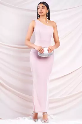 Pink One Shoulder Dress