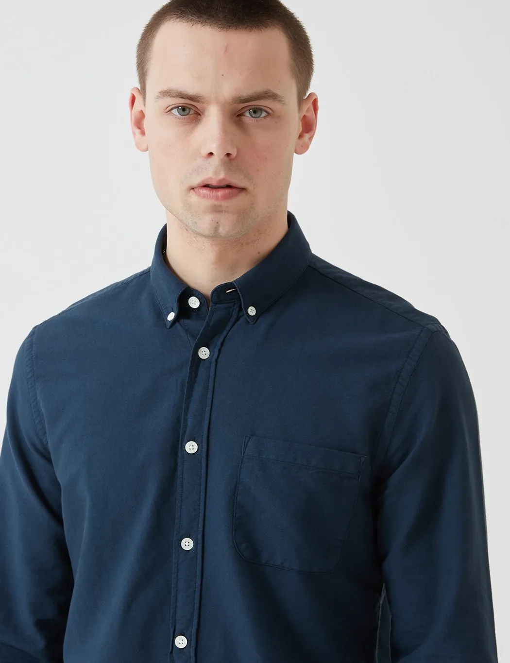 Portuguese Flannel Belavista Shirt (Button Down) - Navy Blue