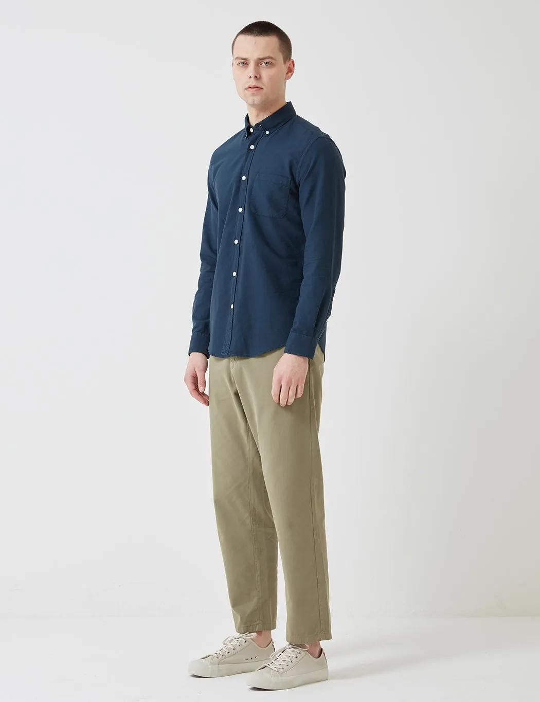 Portuguese Flannel Belavista Shirt (Button Down) - Navy Blue