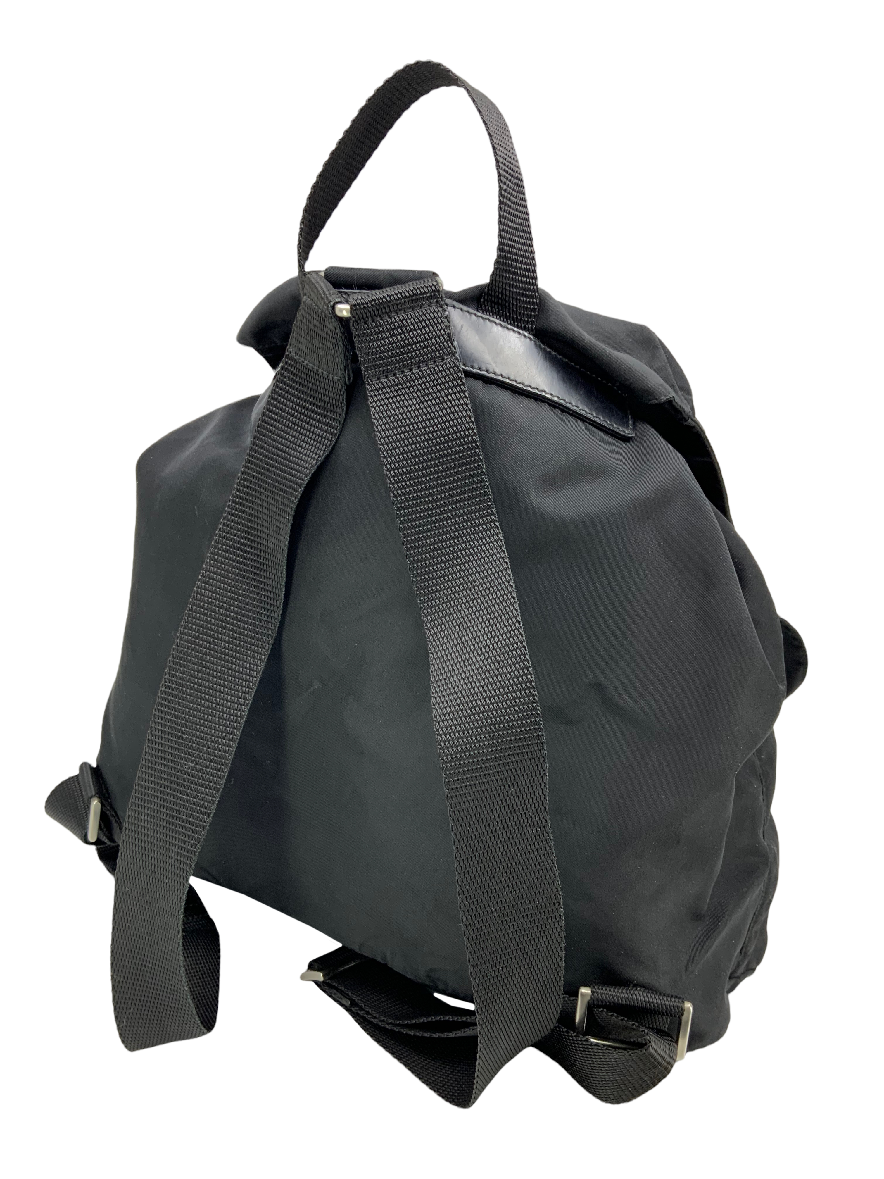 PRADA Tessuto Nylon Double Front Pocket Backpack