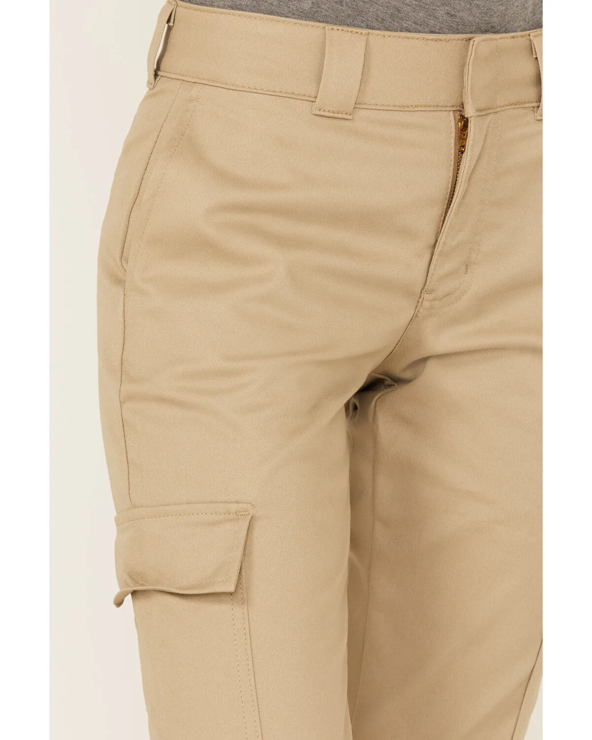 Product Name:  Dickies Women's Mid Rise Straight Stretch Twill Cargo Work Pants