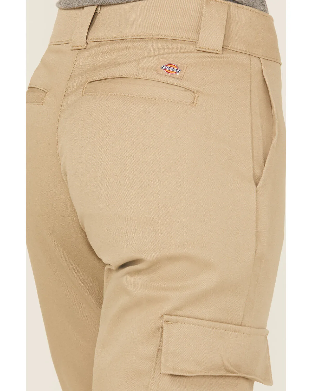 Product Name:  Dickies Women's Mid Rise Straight Stretch Twill Cargo Work Pants