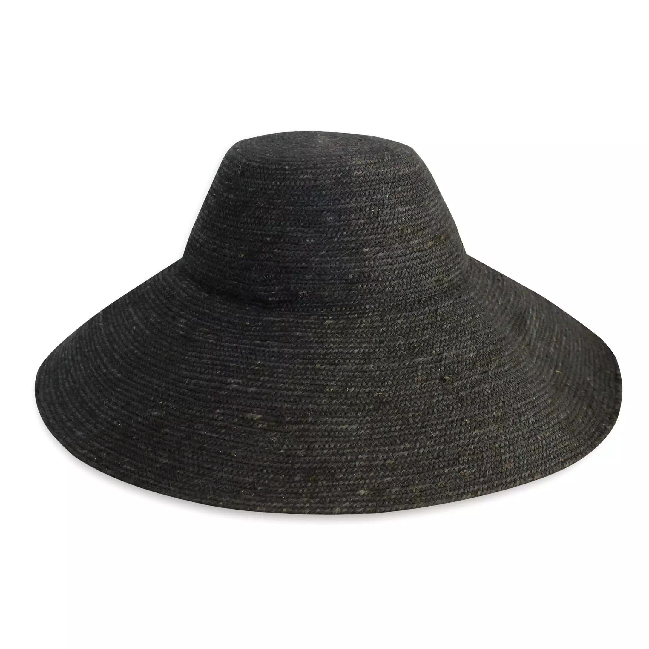 RIRI Jute Straw Hat, in Black