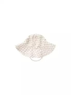 Rylee & Cru - Dove Check Floppy Sun Hat