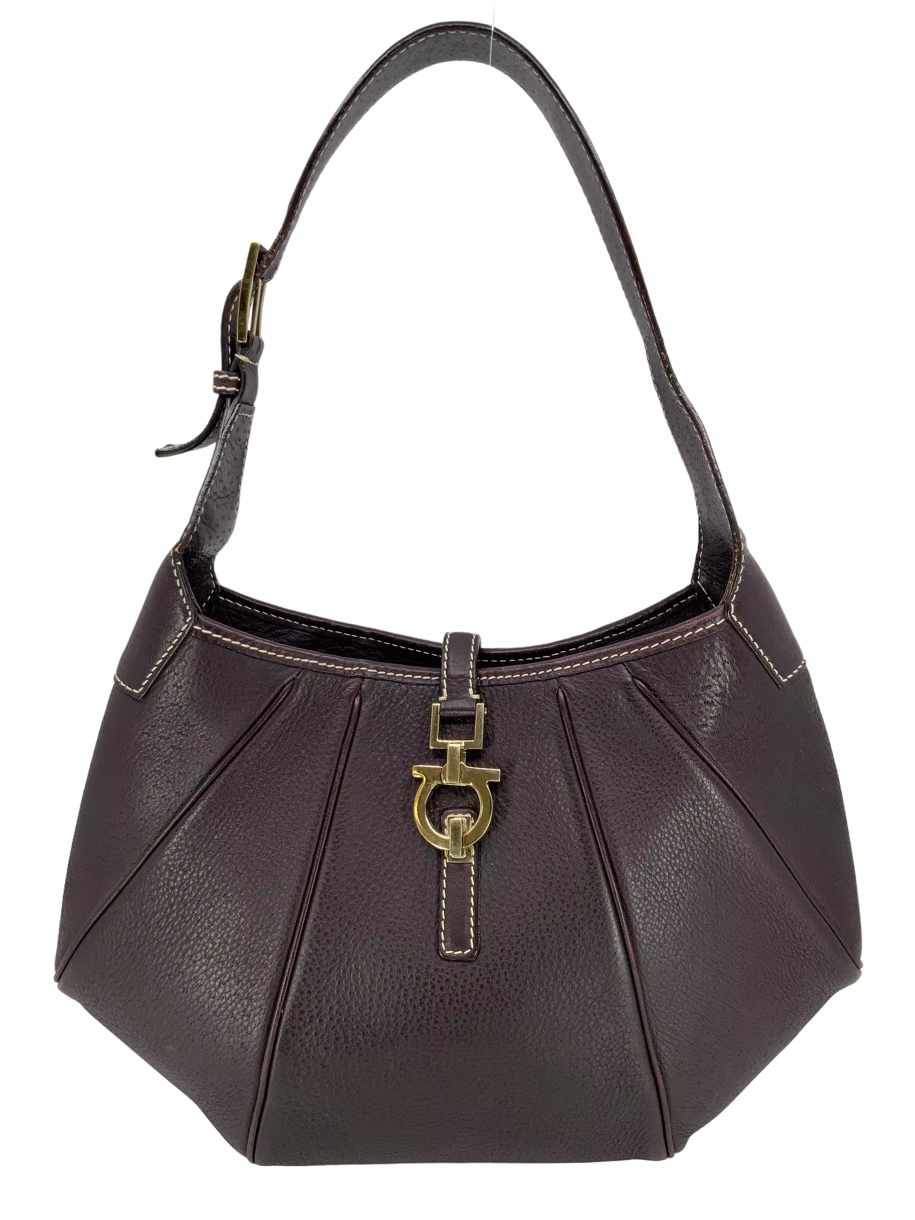 Salvatore Ferragamo Leather Hobo Bag