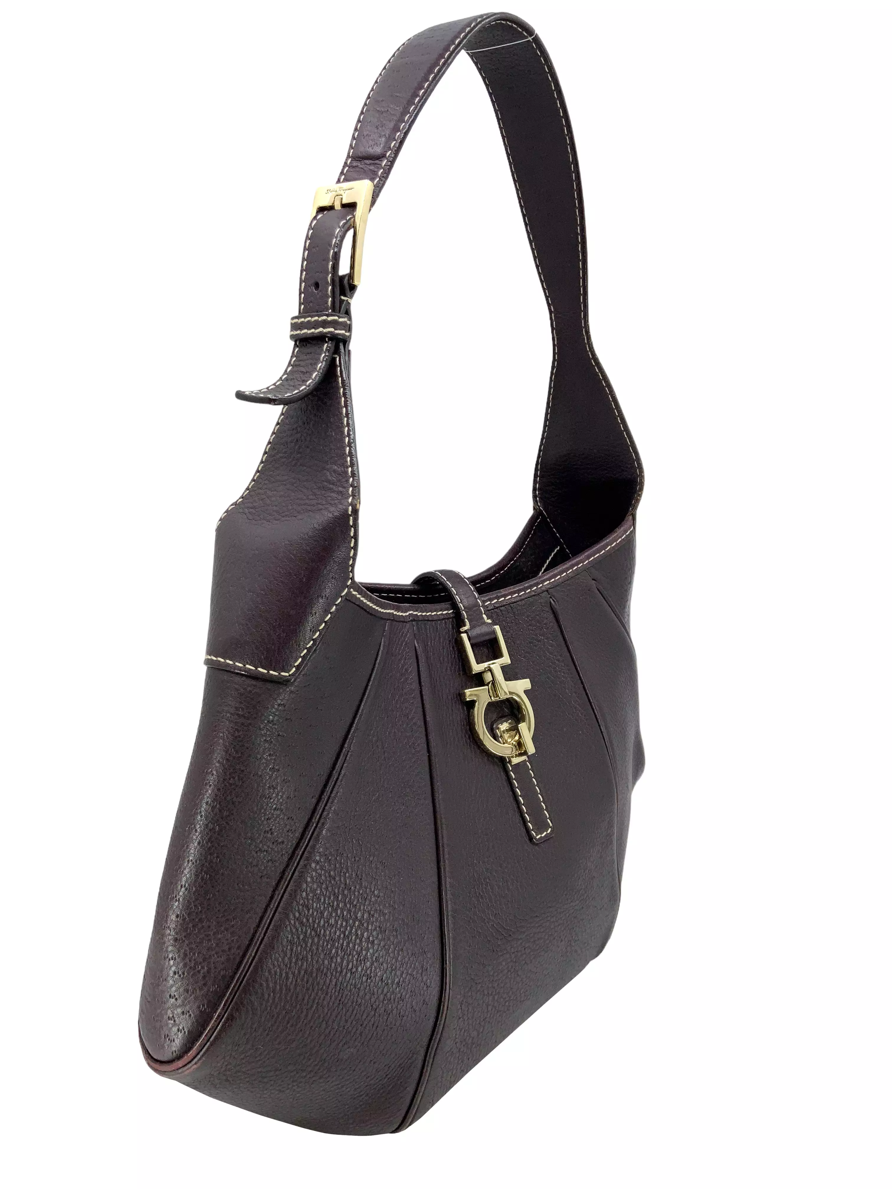 Salvatore Ferragamo Leather Hobo Bag