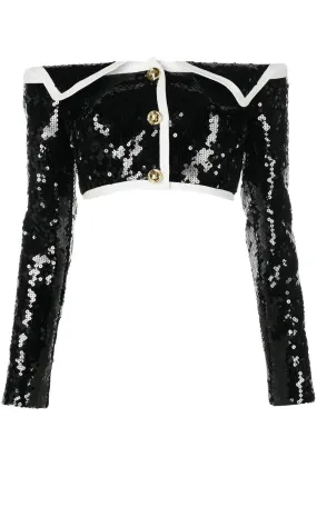 Sequin Bustier Jacket