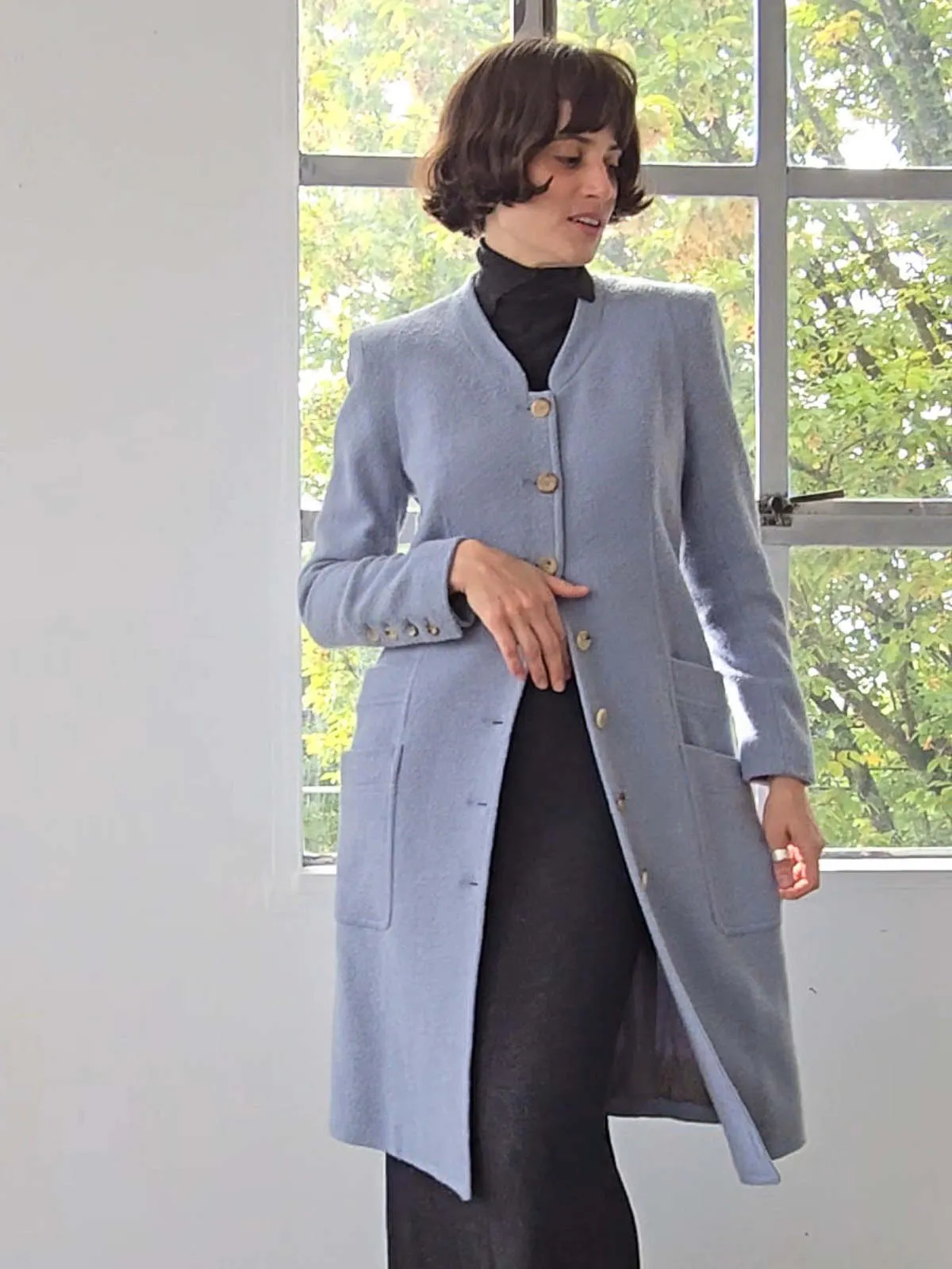 Sonia Rykiel Wool Coat - Sky