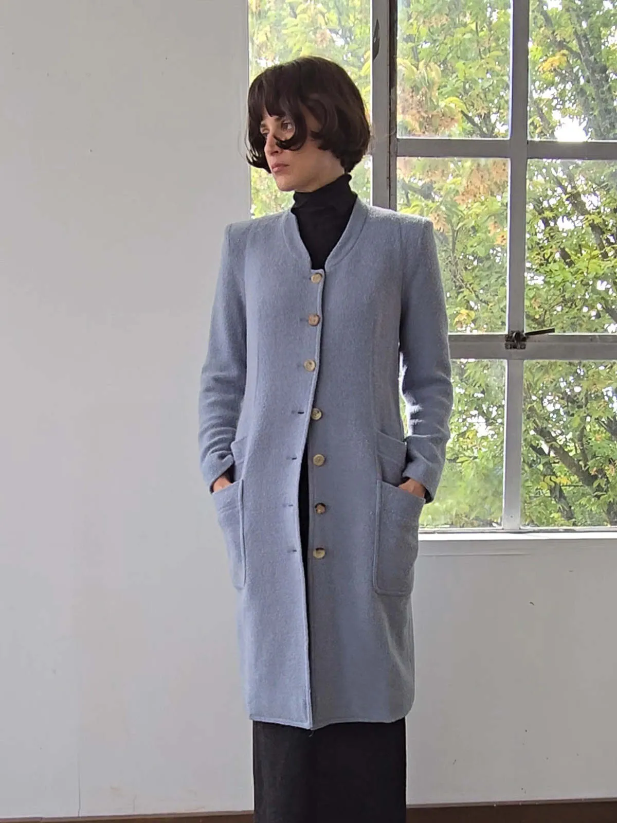 Sonia Rykiel Wool Coat - Sky