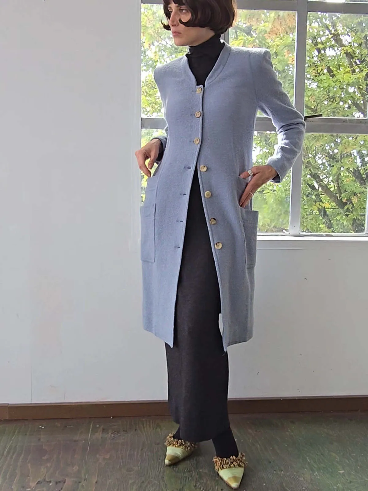 Sonia Rykiel Wool Coat - Sky