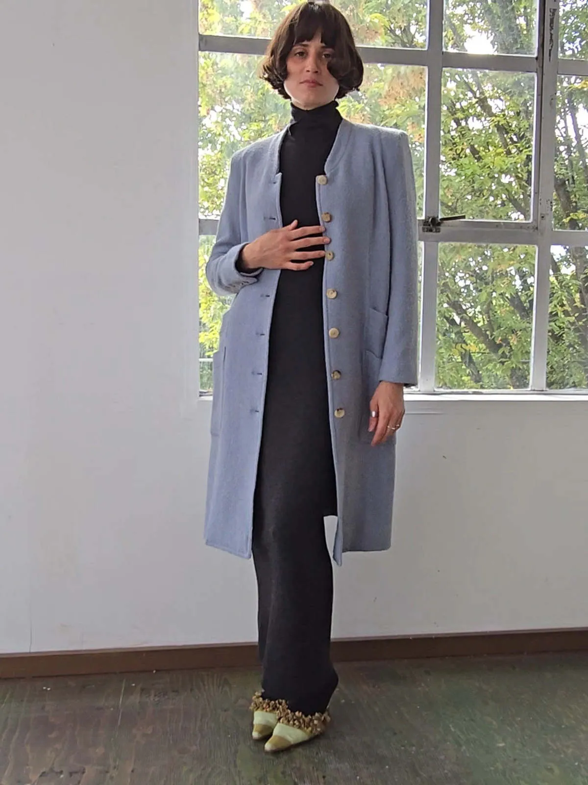 Sonia Rykiel Wool Coat - Sky