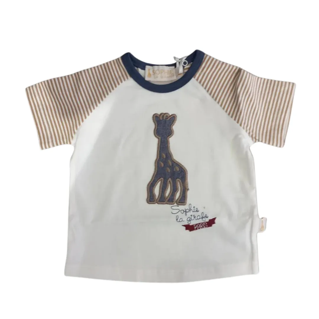 Sophie La Girafe T-Shirt Logo White/Stripes