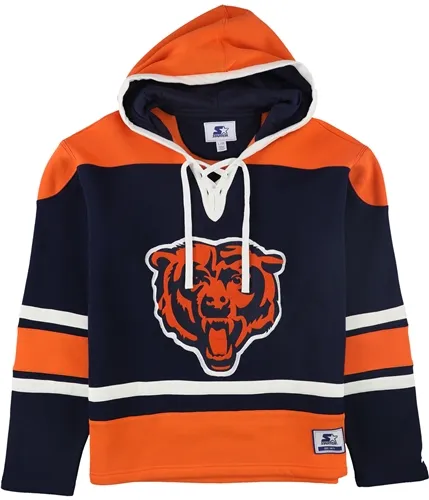 Starter Mens Bears Lace-Up Hoodie Sweatshirt