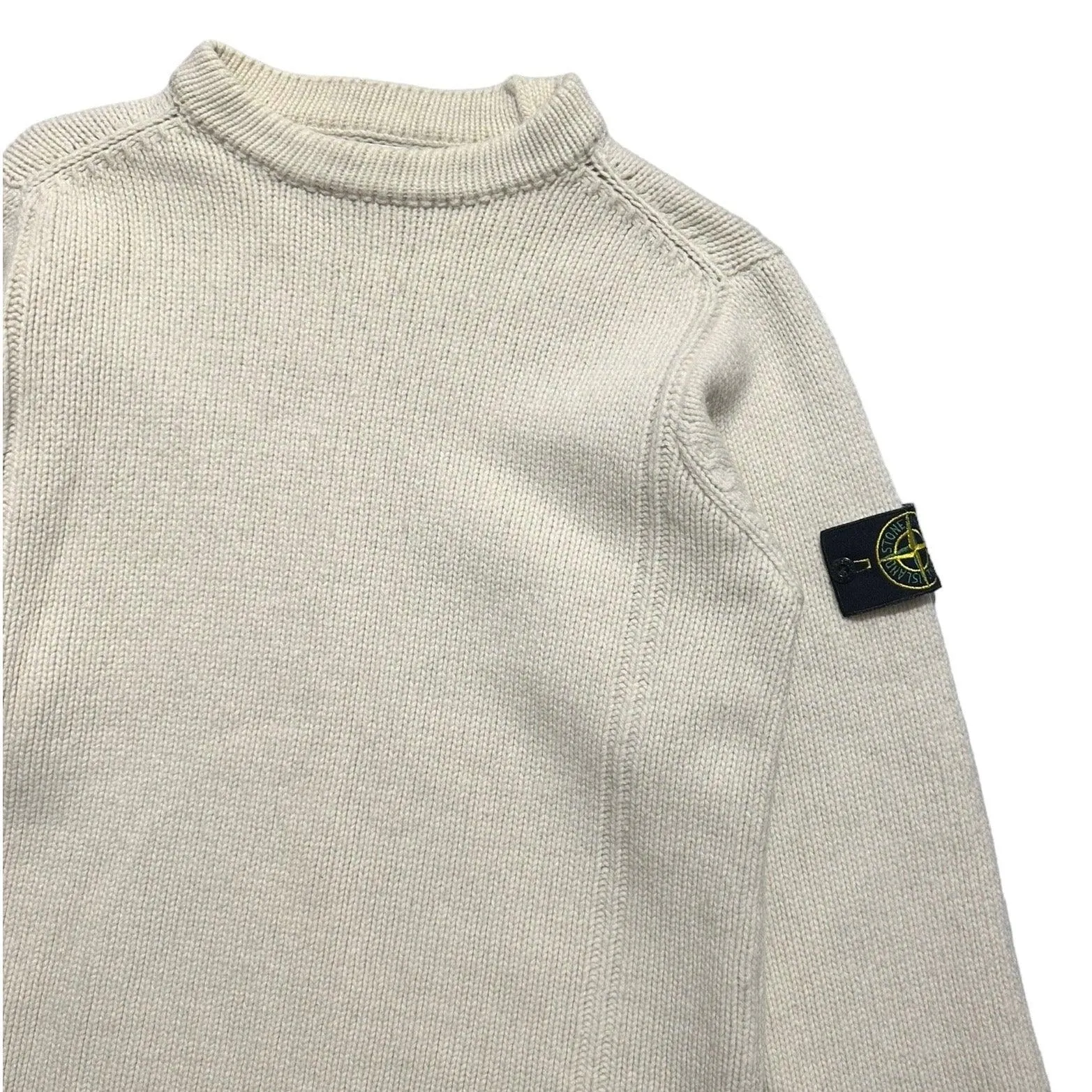 Stone Island 2000 Heavy Knit Cream Jumper