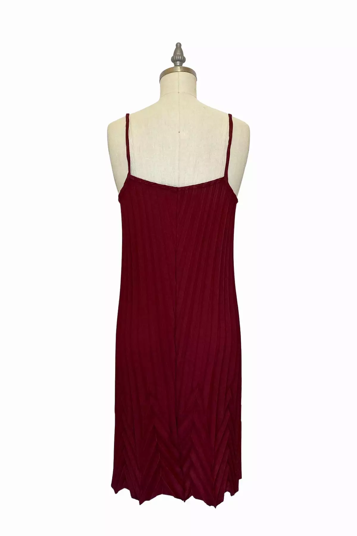 Sunburst Chevron Dress | Burgundy