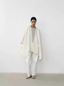 THE CASHMERE CAPE - WHITE