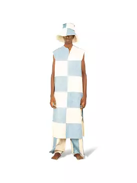 TIU x IAMISIGO Ivory & Sky-Blue Tunic Dress