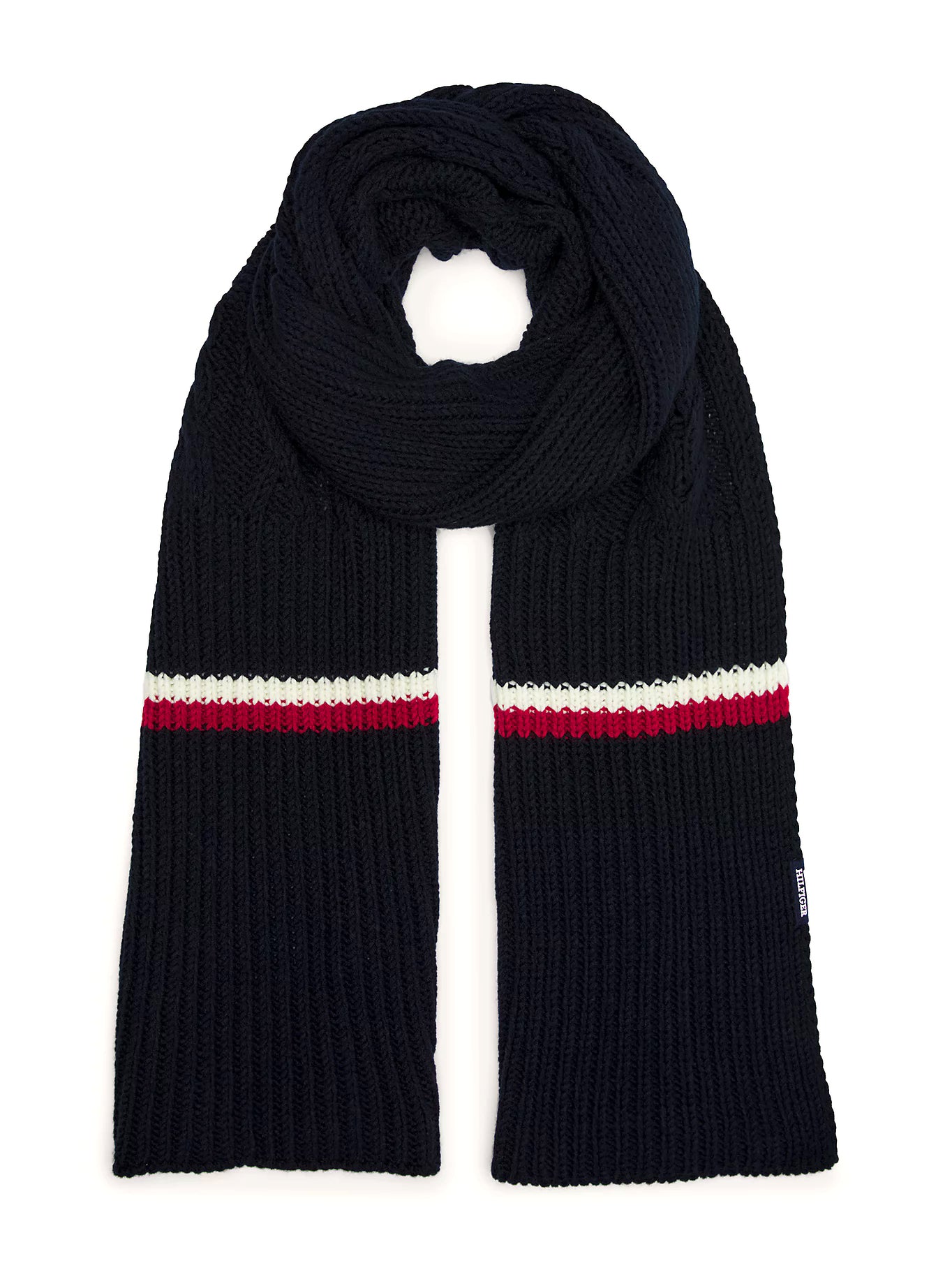 Tommy Hilfiger Mens 'Monotype' Chunky Knit Scarf