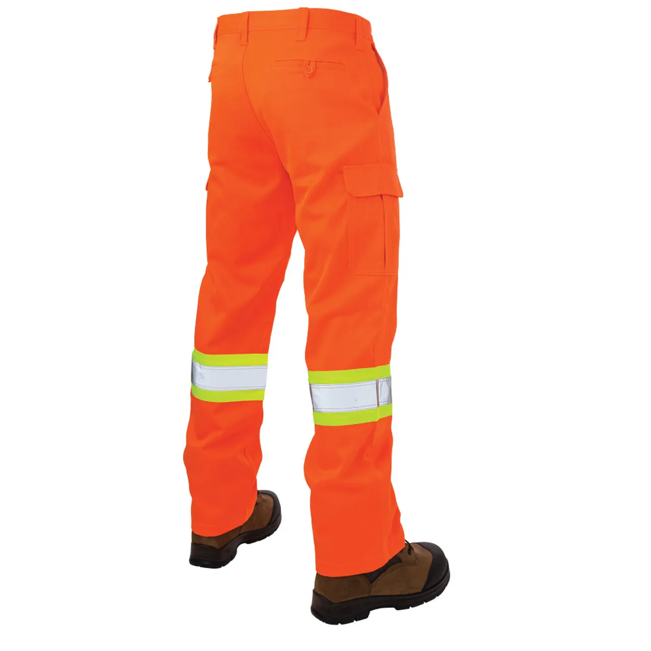 Tough Duck Class E Hi Vis Orange Two-Tone Cargo Work Pants SP01